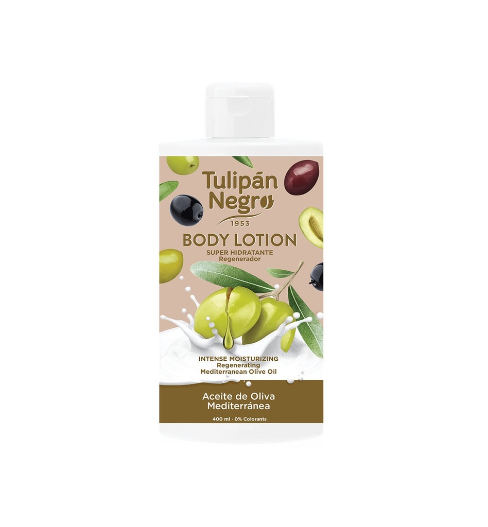 Crema corporal aceite de oliva Tulipán Negro 400ml