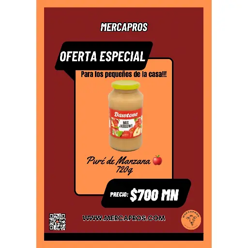 [009] Pure de Manzana Dawtona 720 g