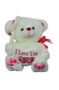 [010] Oso blanco grande con corazón