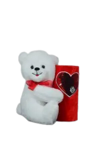 [010] Oso blanco con florero