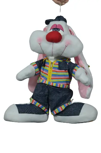 [010] Peluche de conejo multicolor