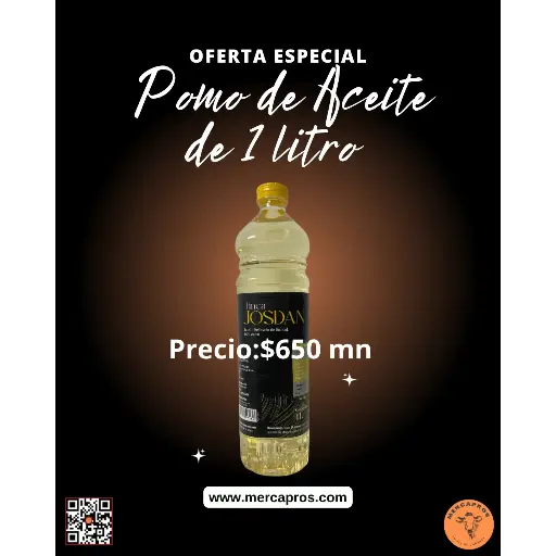 [002] Aceite Refinado de Girasol 1Lt